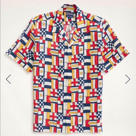 Brooks Brothers Et Vilebrequin Bowling
Shirt in the Mixed Signals Print - Picture 4 of 12